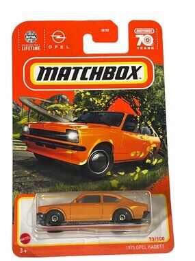 Matchbox Opel Kadett 1975 Orange 70 Years Edition Diecast Car Sealed